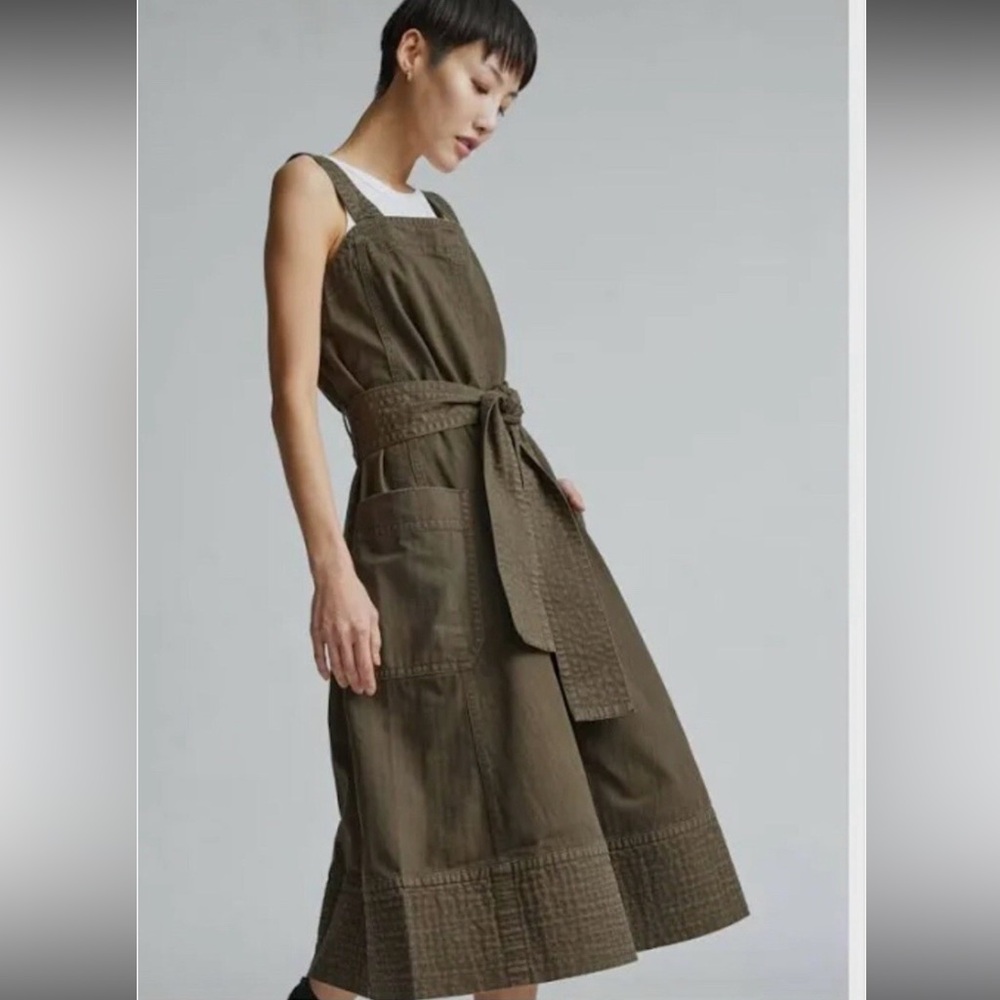 Everlane The Organic Cotton Herringbone Dress